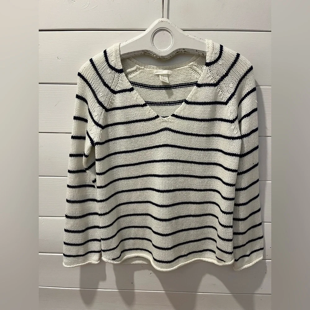 H&M STRIPED SWEATER – SIZE M - Picture 2 of 10